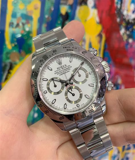 rolex daytona steel white price|Rolex daytona steel for sale.